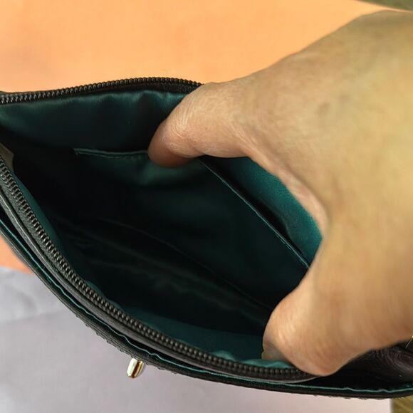 COACH Black Leather Wristlet - Picture 4 of 7